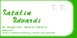 katalin udvardi business card
